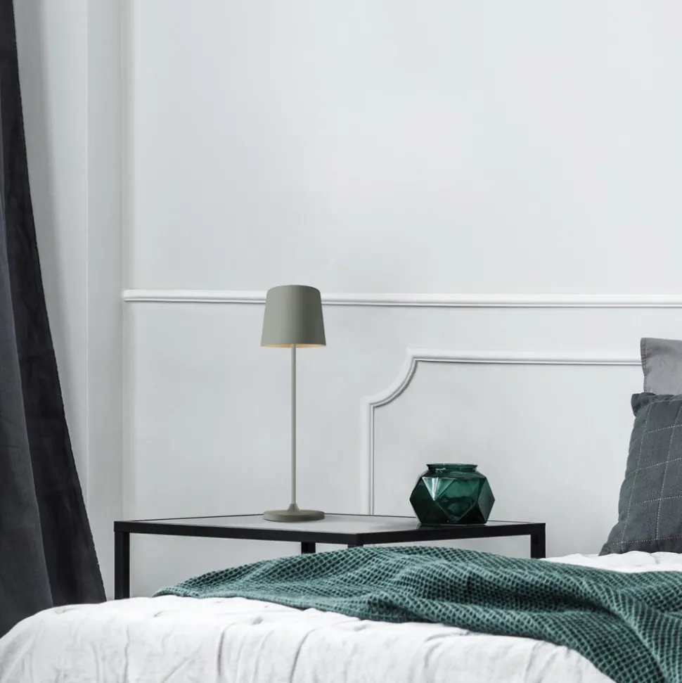 Lampe A Poser Brilliant Kaami Led Gris, 1 Lumiere