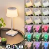 Lampe A Poser Burzaco Led Blanc, 1 Lumiere, Changeur De Couleurs