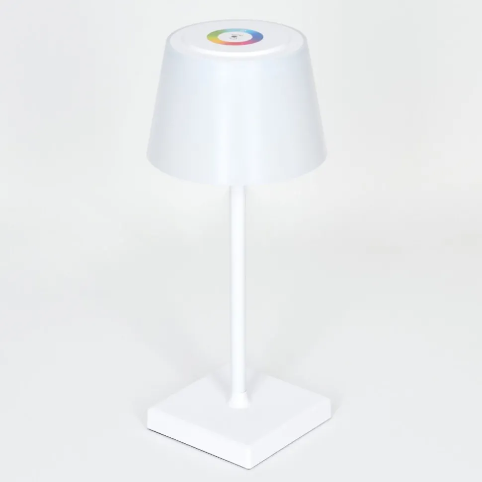 Lampe A Poser Burzaco Led Blanc, 1 Lumiere, Changeur De Couleurs