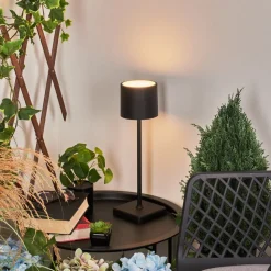 Lampe A Poser Cajas Led Noir, 1 Lumiere