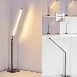 Lampe A Poser Deje Led Nickel Mat, 1 Lumiere