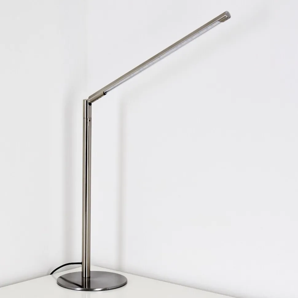 Lampe A Poser Deje Led Nickel Mat, 1 Lumiere