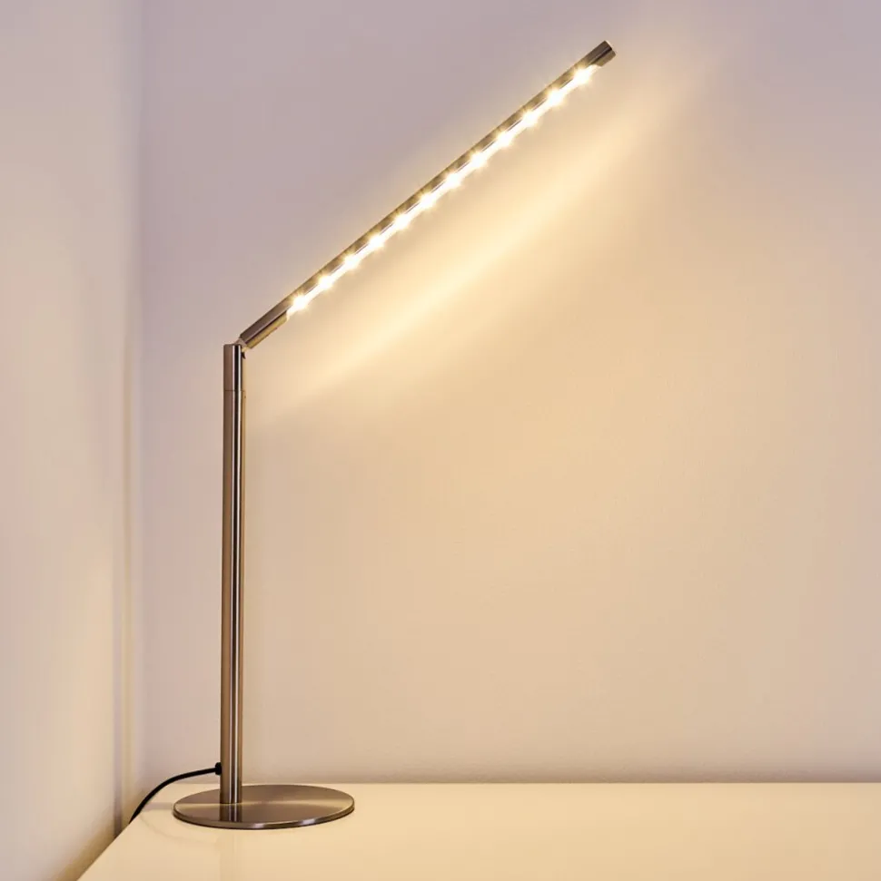 Lampe A Poser Deje Led Nickel Mat, 1 Lumiere