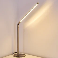 Lampe A Poser Deje Led Nickel Mat, 1 Lumiere