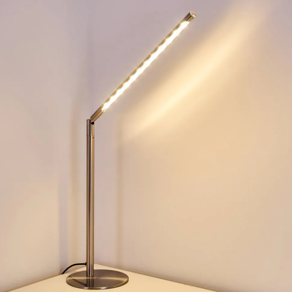 Lampe A Poser Deje Led Nickel Mat, 1 Lumiere
