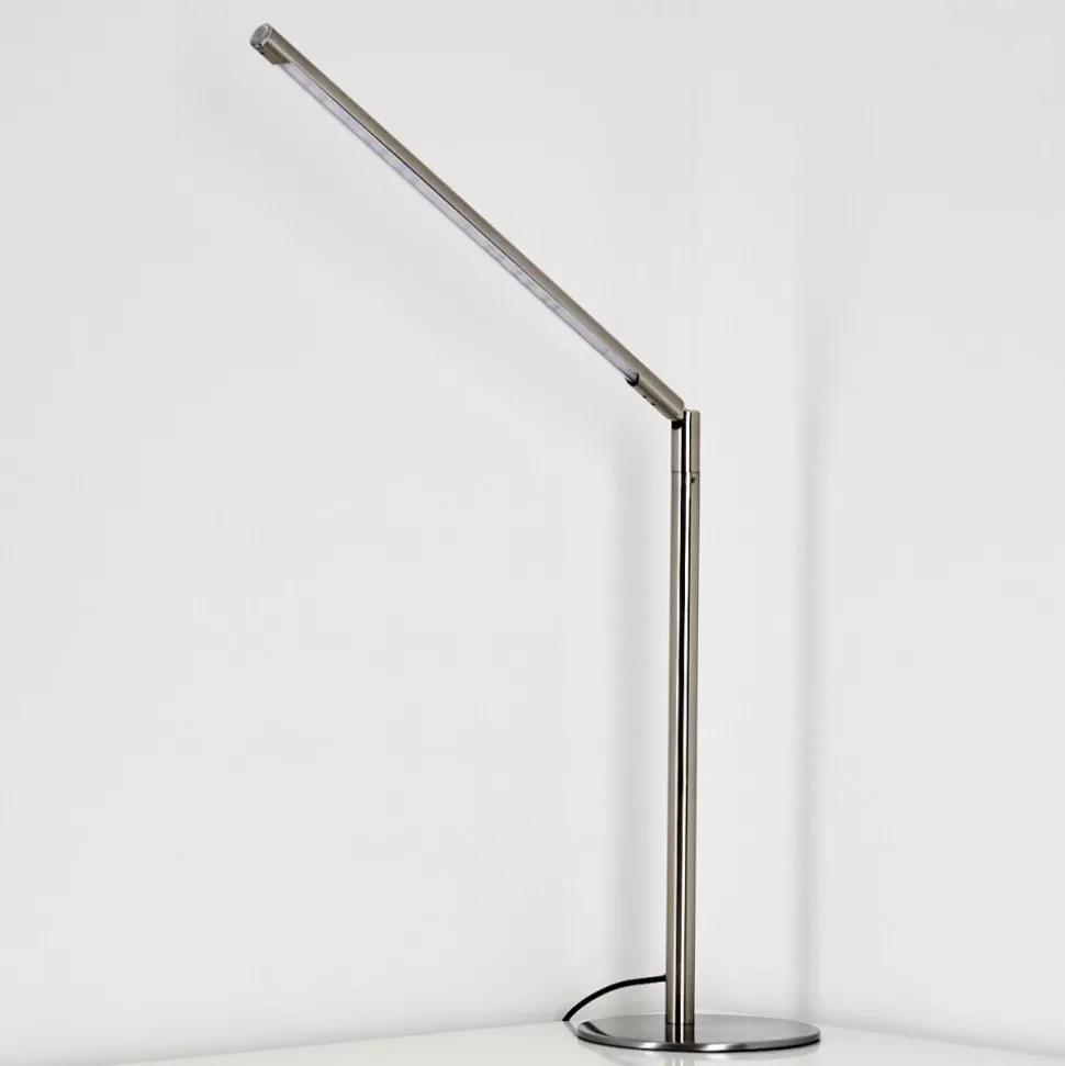 Lampe A Poser Deje Led Nickel Mat, 1 Lumiere