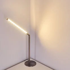 Lampe A Poser Deje Led Nickel Mat, 1 Lumiere