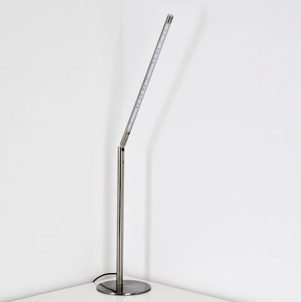 Lampe A Poser Deje Led Nickel Mat, 1 Lumiere
