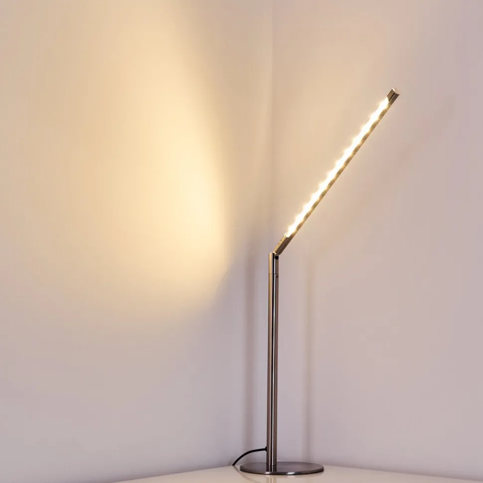 Lampe A Poser Deje Led Nickel Mat, 1 Lumiere