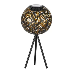 Lampe A Poser Eglo Z_Solar Led Or, Noir, 1 Lumiere