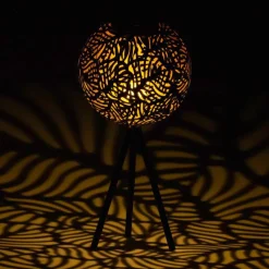 Lampe A Poser Eglo Z_Solar Led Or, Noir, 1 Lumiere