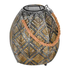 Lampe A Poser Eglo Z_Solar Led Ancien, Argente, 1 Lumiere