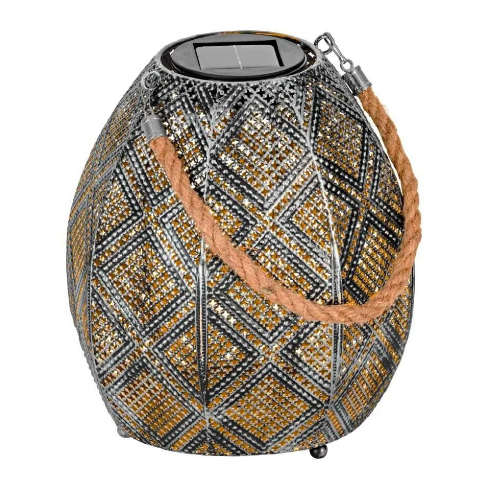 Lampe A Poser Eglo Z_Solar Led Ancien, Argente, 1 Lumiere
