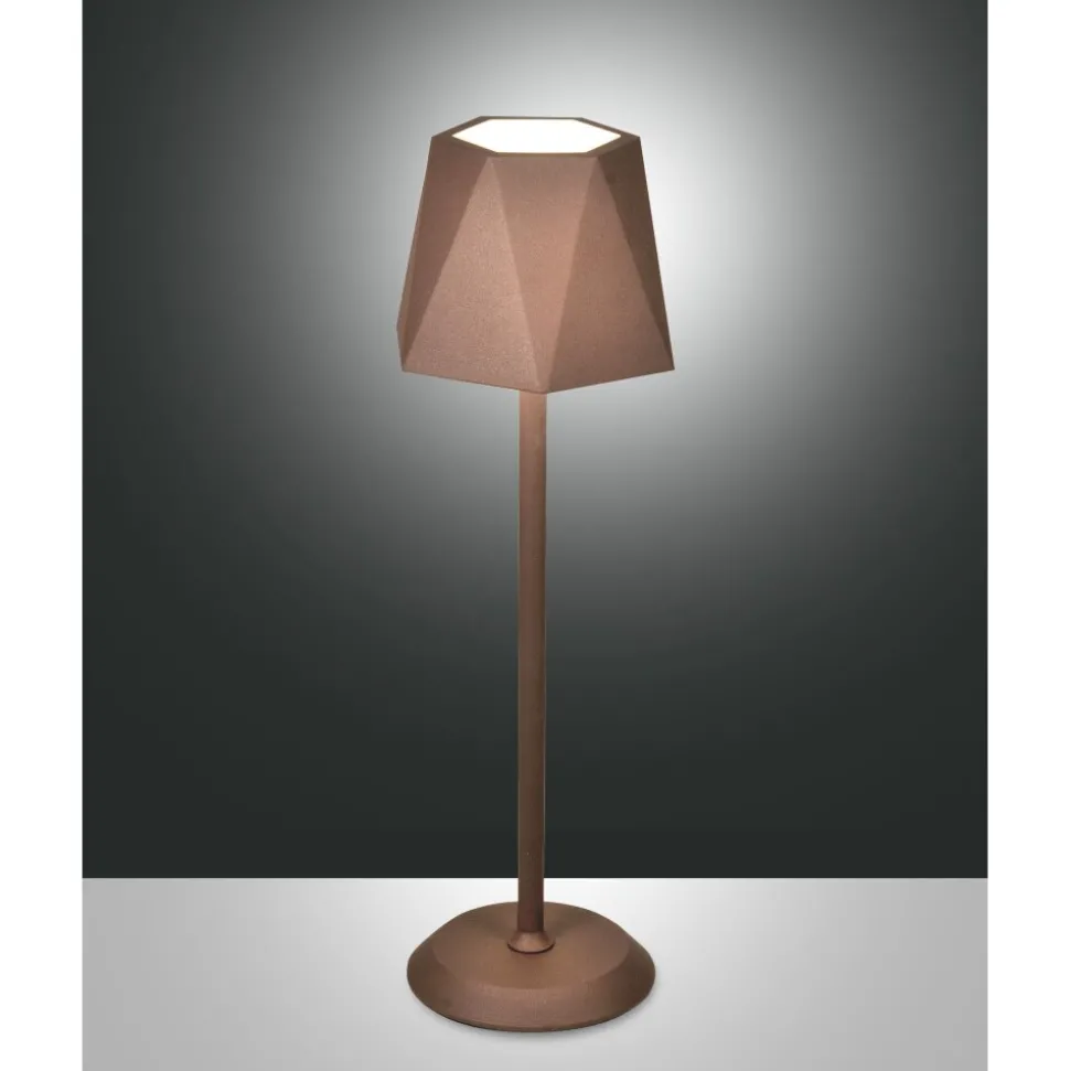 Lampe A Poser Fabas Luce Katy Led Rouille, 1 Lumiere
