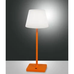 Lampe A Poser Fabas Luce Adam Led Orange, 1 Lumiere