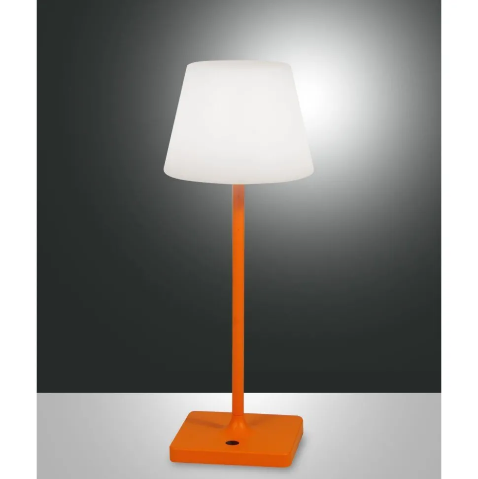 Lampe A Poser Fabas Luce Adam Led Orange, 1 Lumiere