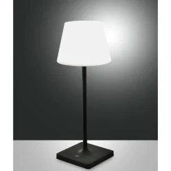 Lampe A Poser Fabas Luce Adam Led Gris, 1 Lumiere