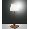 Lampe A Poser Fabas Luce Adam Led Rouille, 1 Lumiere
