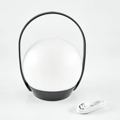 Lampe A Poser Fair Led Noir, 1 Lumiere, Changeur De Couleurs