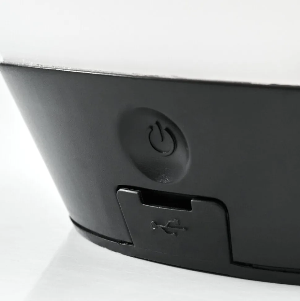 Lampe A Poser Fair Led Noir, 1 Lumiere, Changeur De Couleurs