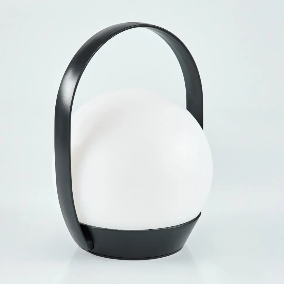 Lampe A Poser Fair Led Noir, 1 Lumiere, Changeur De Couleurs