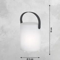 Lampe A Poser Fhl Easy Ciro Led Blanc, 1 Lumiere, Telecommandes, Changeur De Couleurs