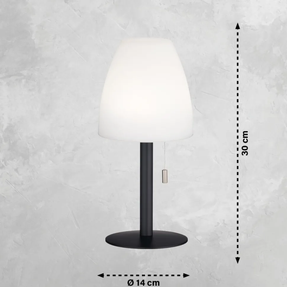Lampe A Poser Fhl Easy Fiumara Led Noir, 1 Lumiere, Telecommandes, Changeur De Couleurs