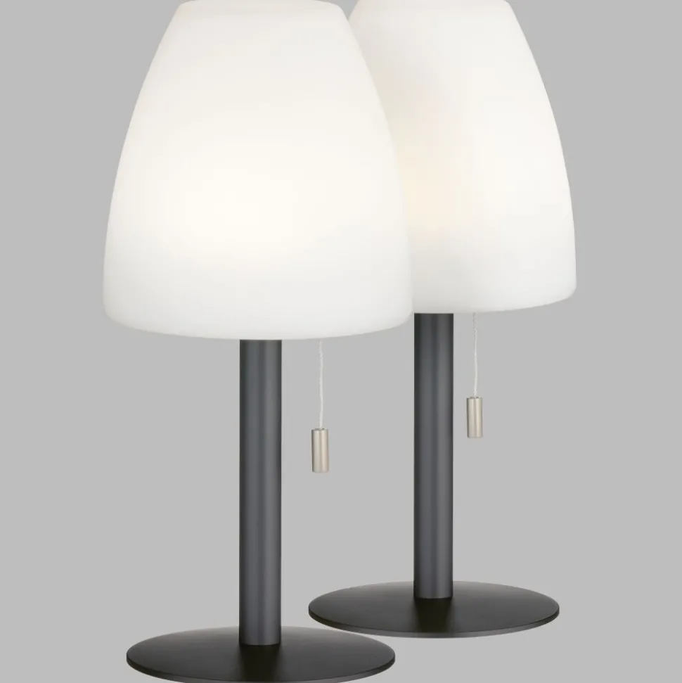 Lampe A Poser Fhl Easy Fiumara Led Noir, 1 Lumiere, Telecommandes, Changeur De Couleurs