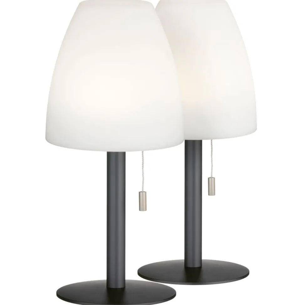 Lampe A Poser Fhl Easy Fiumara Led Noir, 1 Lumiere, Telecommandes, Changeur De Couleurs