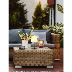 Lampe A Poser Fhl-Easy Garden Led Anthracite, 1 Lumiere, Changeur De Couleurs