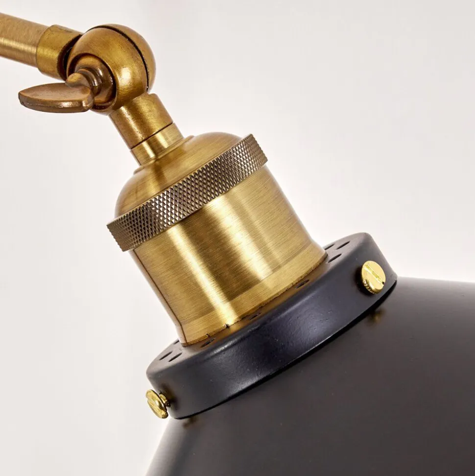 Lampe A Poser Gudem Noir Dore, 1 Lumiere