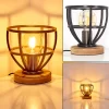 Lampe A Poser Haervej Bois Clair, Noir, 1 Lumiere