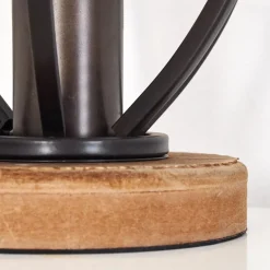 Lampe A Poser Haervej Bois Clair, Noir, 1 Lumiere