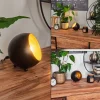 Lampe A Poser Hajo Noir Dore, 1 Lumiere