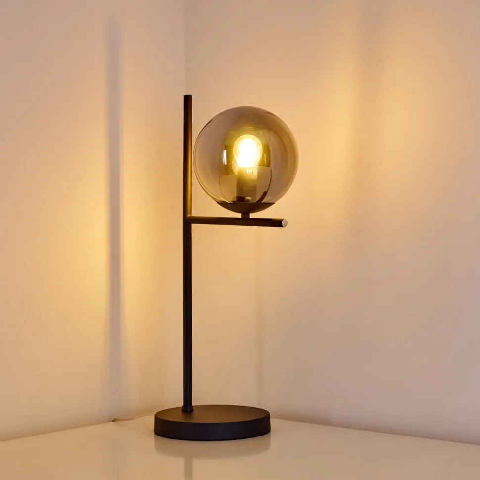 Lampe A Poser Hogatza Noir, 1 Lumiere