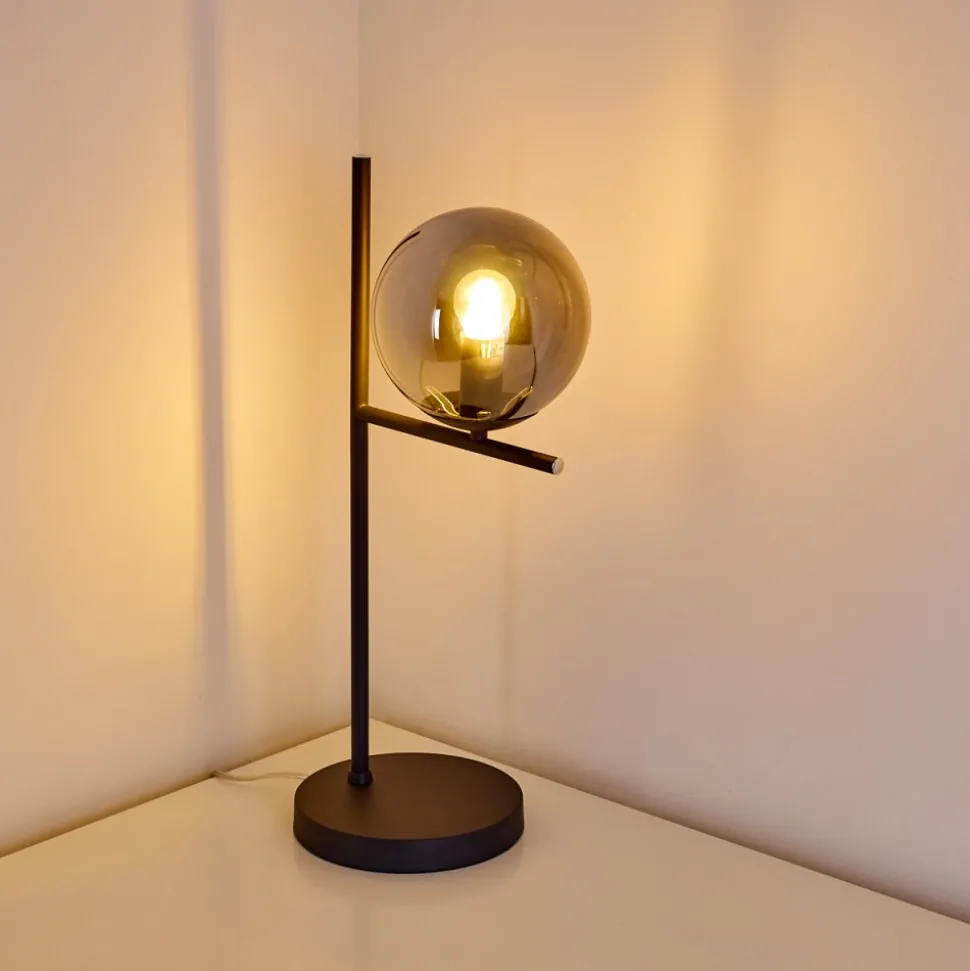 Lampe A Poser Hogatza Noir, 1 Lumiere