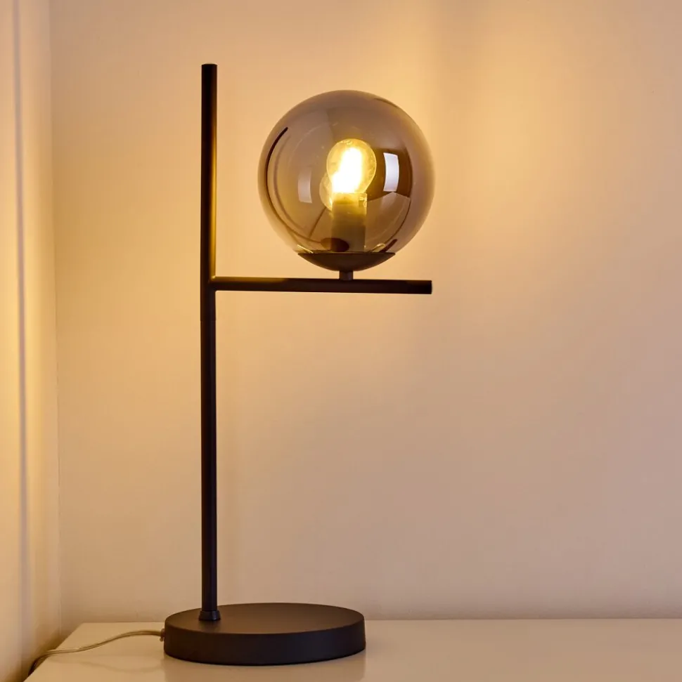 Lampe A Poser Hogatza Noir, 1 Lumiere