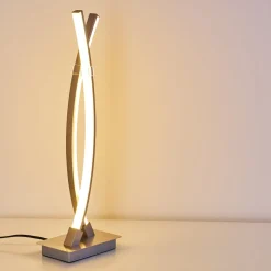 Lampe A Poser Horpmaal Led Nickel Mat, 2 Lumieres