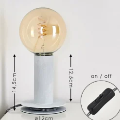 Lampe A Poser Kimstad Gris, 1 Lumiere