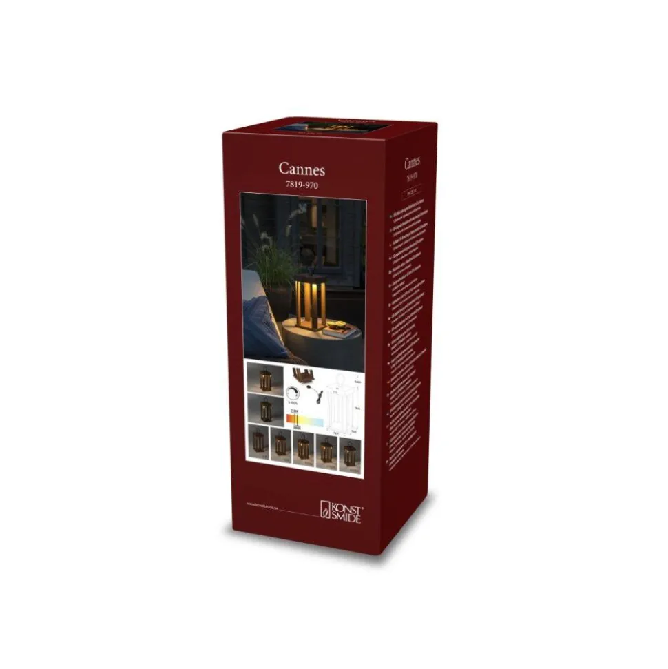 Lampe A Poser Konstsmide Cannes Led Rouille, 5 Lumieres