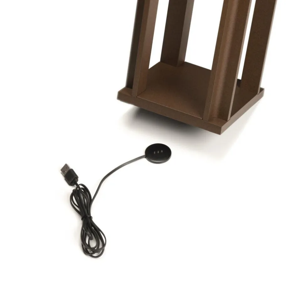 Lampe A Poser Konstsmide Cannes Led Rouille, 5 Lumieres