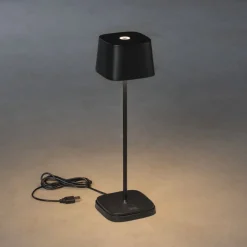 Lampe A Poser Konstsmide Capri Led Noir, 1 Lumiere