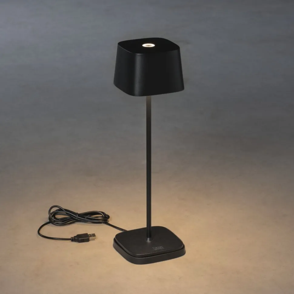 Lampe A Poser Konstsmide Capri Led Noir, 1 Lumiere