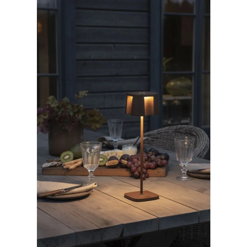 Lampe A Poser Konstsmide Nice Led Rouille, 5 Lumieres
