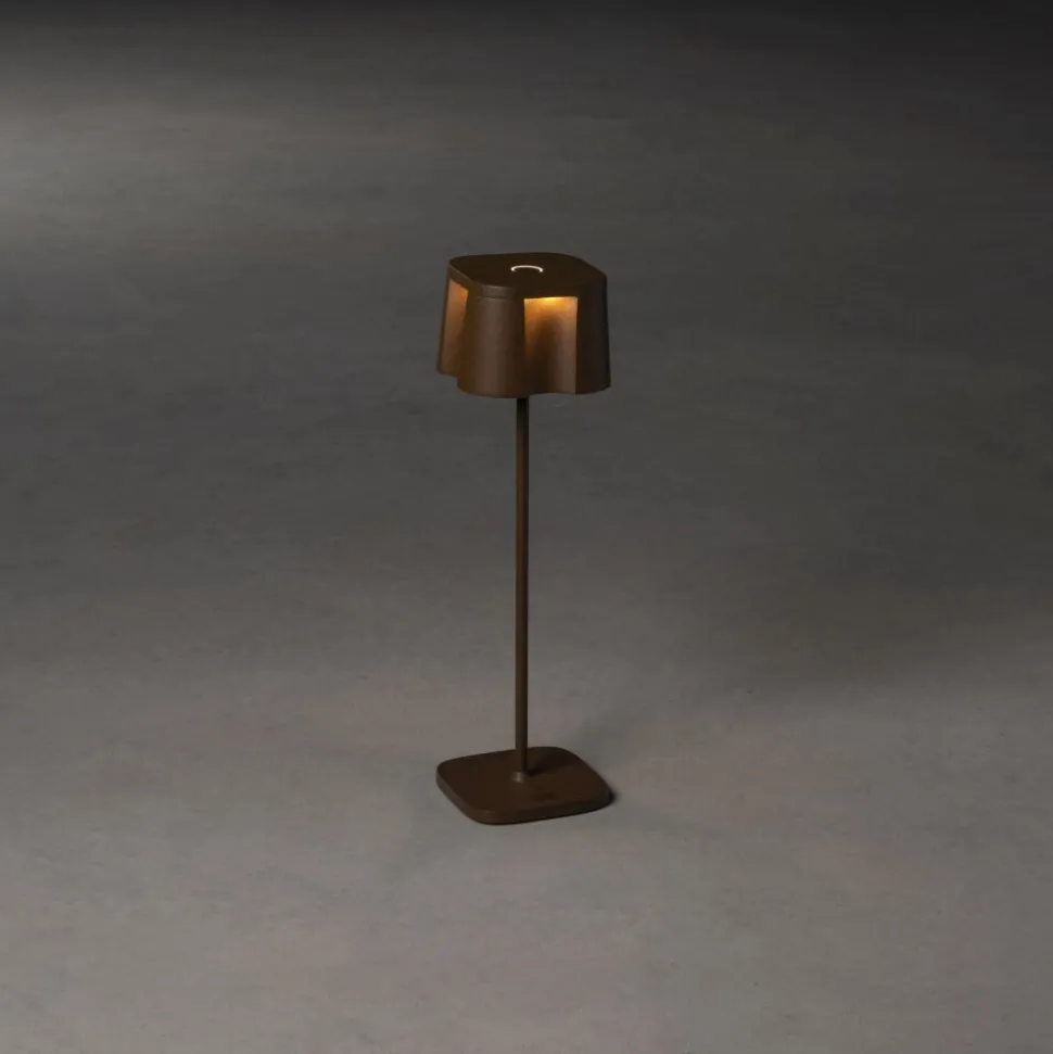 Lampe A Poser Konstsmide Nice Led Rouille, 5 Lumieres