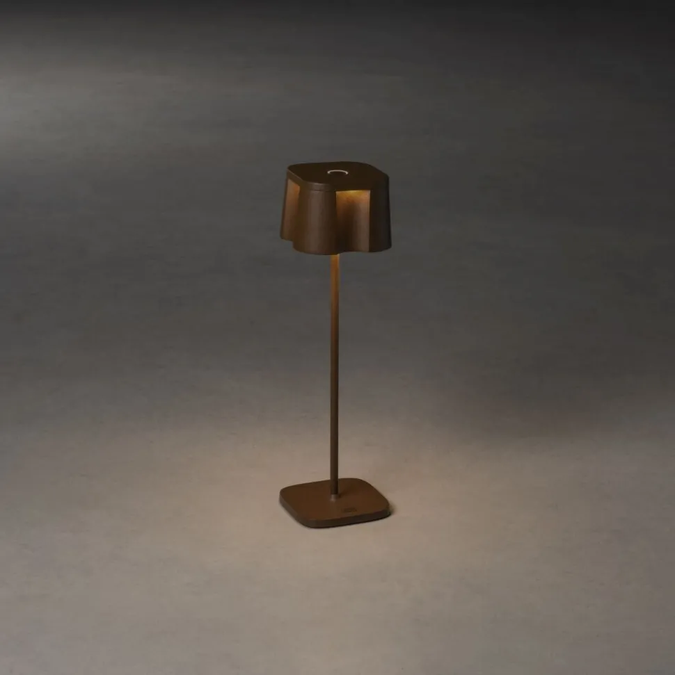 Lampe A Poser Konstsmide Nice Led Rouille, 5 Lumieres