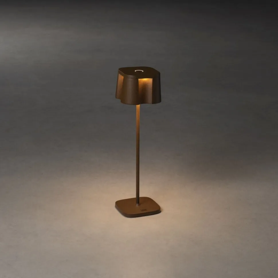 Lampe A Poser Konstsmide Nice Led Rouille, 5 Lumieres