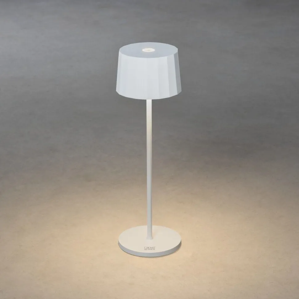 Lampe A Poser Konstsmide Positano Led Blanc, 1 Lumiere