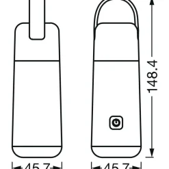 Lampe A Poser Ledvance Nightlux Gris, Blanc, 1 Lumiere
