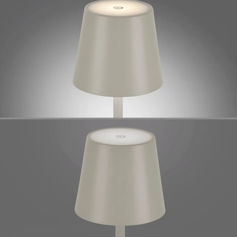 Lampe A Poser Leuchten Direkt Euria Led Gris, 1 Lumiere